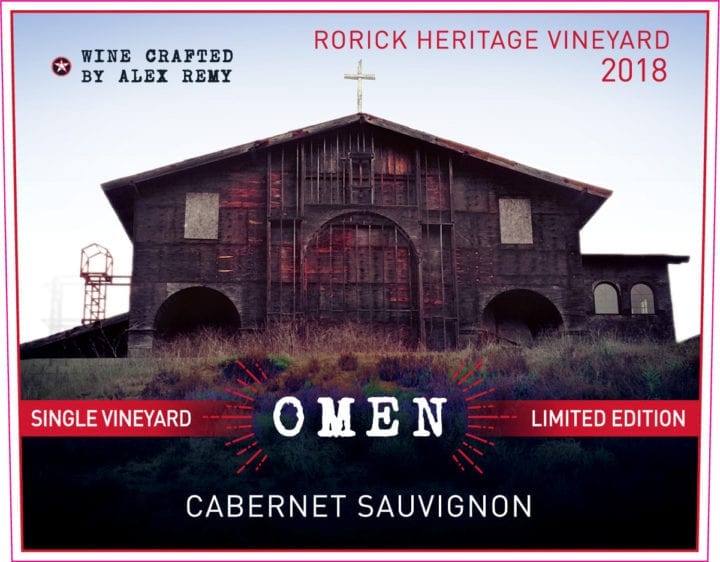 Omen Single Vineyard Cabernet 2018 Label
