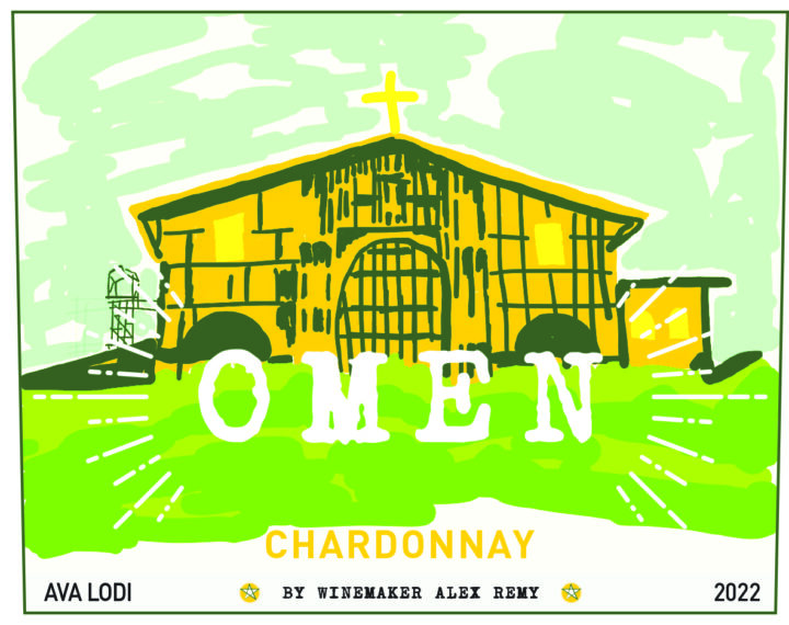 2022 Omen Chardonnay Front Label